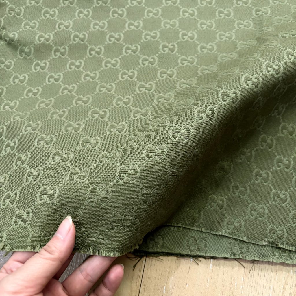 G40 Jacquard Fabric Avocado Green editorial product context 3