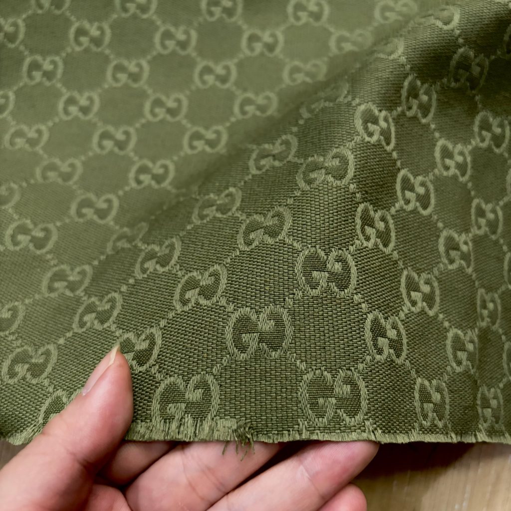 G40 Jacquard Fabric Avocado Green editorial product context 1