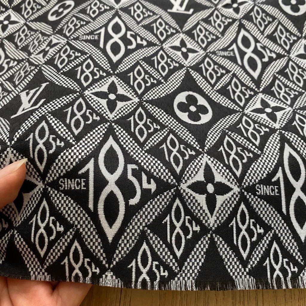 L15 Jacquard Fabric SINCE 1854 Black and White editorial product context 1