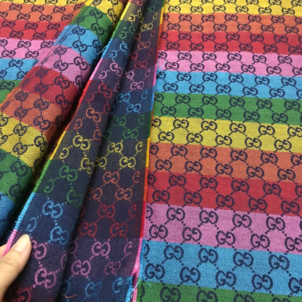 G27 Multicolour Jacquard Fabric Rainbow editorial product context 3