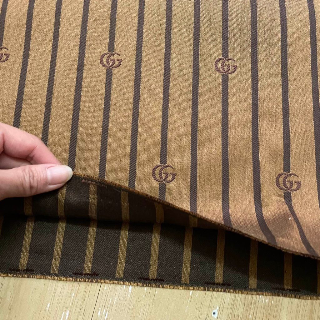 G30 Jacquard Fabric Stripe Taupe and Black editorial product context 3