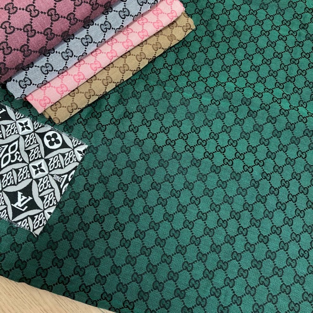G21 Jacquard Fabric Green editorial product context 2