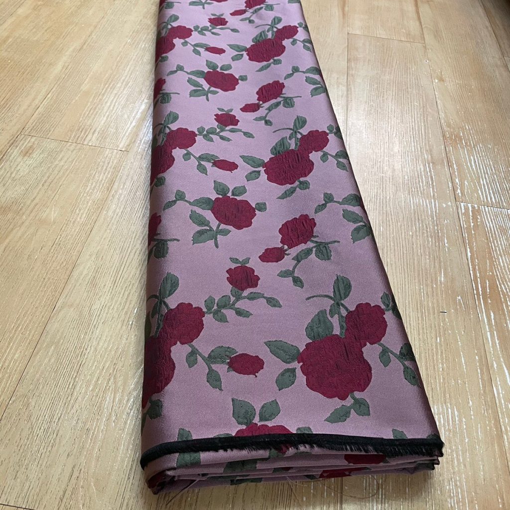 J07 Jacquard Fabric Retro Rose editorial product context 3