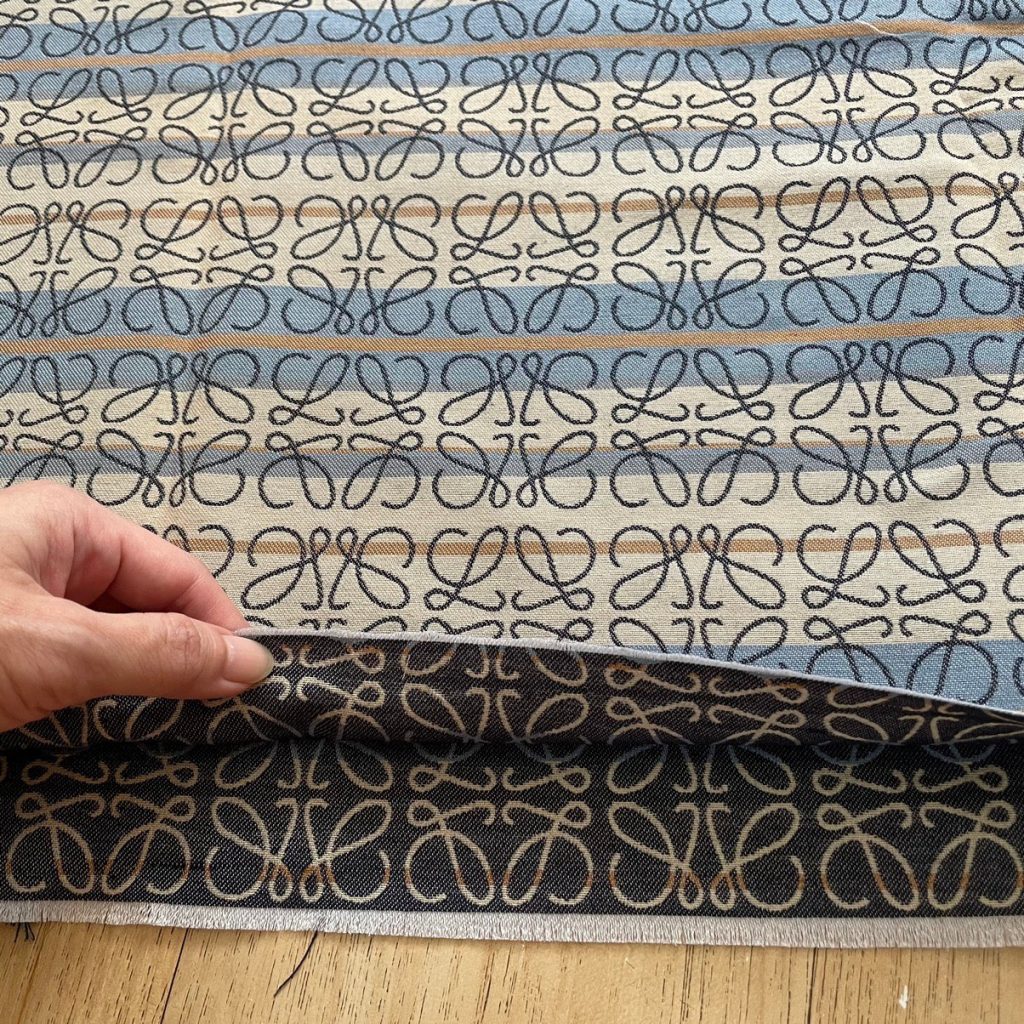 L27 Striped Anagram Jacquard Fabric editorial product context 3