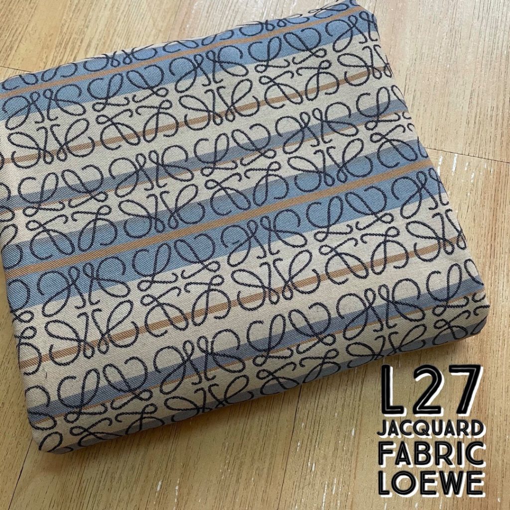 L27 Striped Anagram Jacquard Fabric editorial product context 1