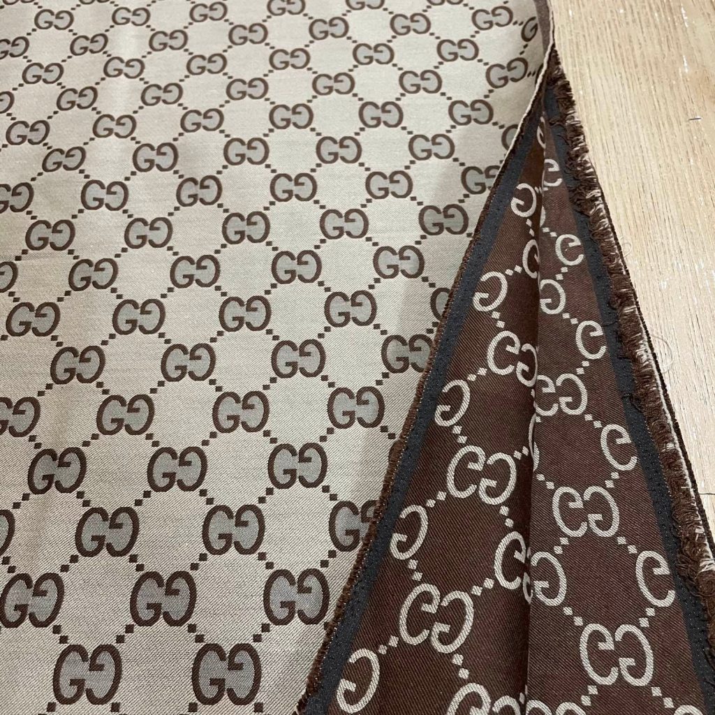 G28 Jacquard Fabric Khaki Large GG editorial product context 2