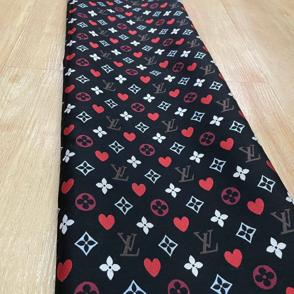 L16 Jacquard Fabric Red Heart editorial product context 3