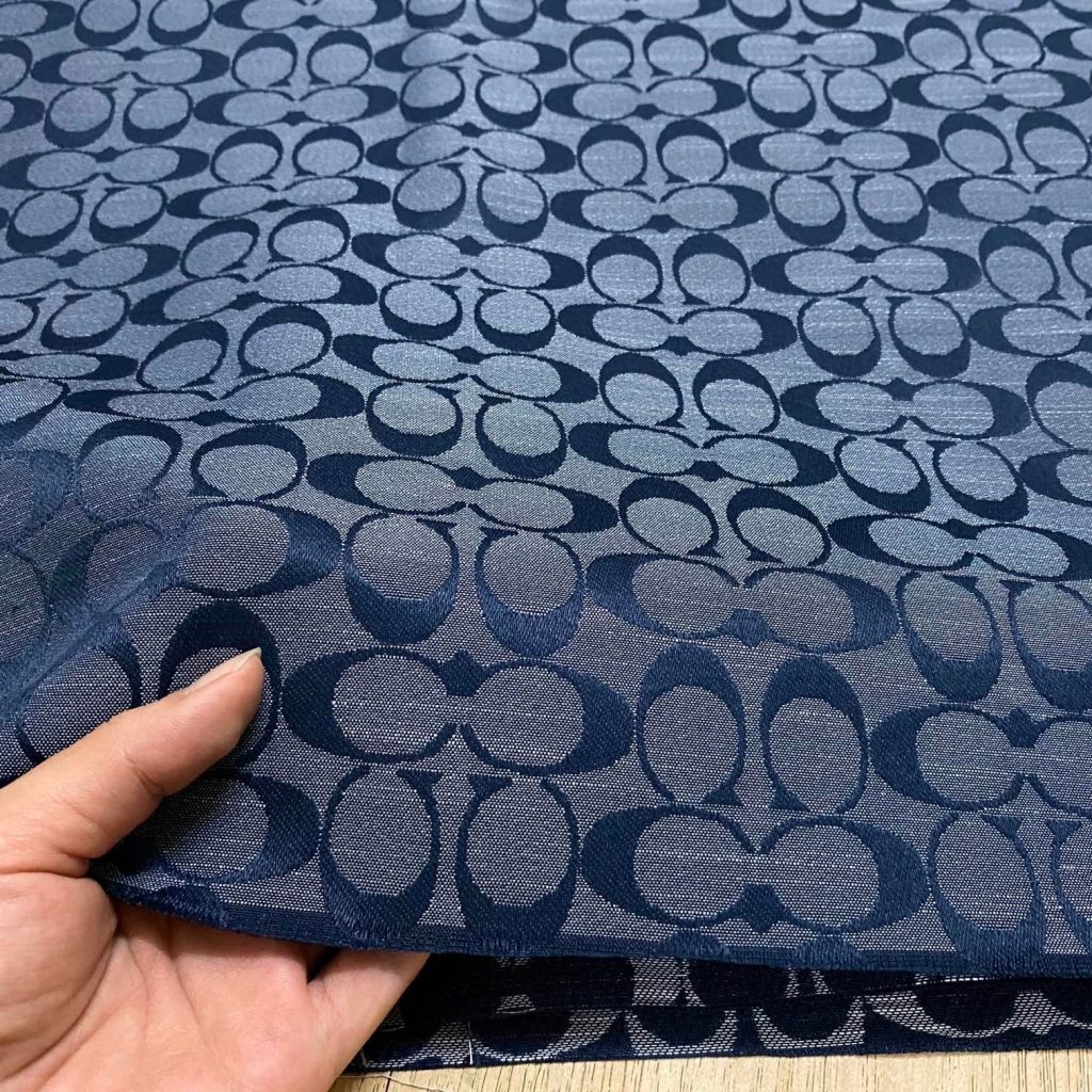 C02 Jacquard Fabric Denim Blue editorial product context 1