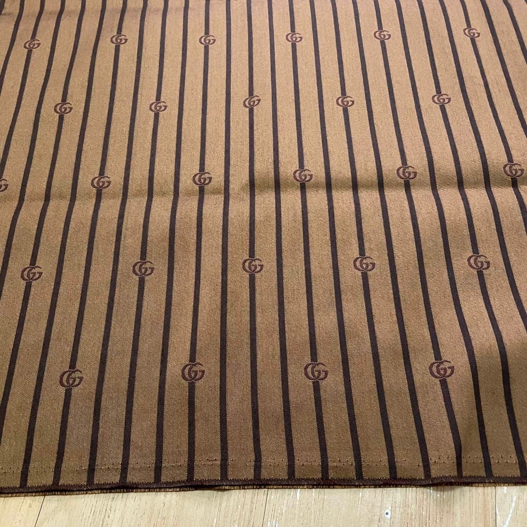 G30 Jacquard Fabric Stripe Taupe and Black editorial product context 2