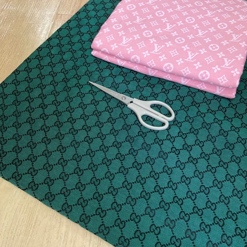G21 Jacquard Fabric Green editorial product context 3