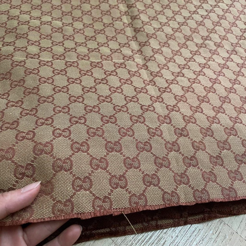G16 Jacquard Fabric Reddish Tan editorial product context 2