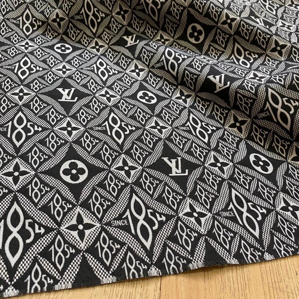 L15 Jacquard Fabric SINCE 1854 Black and White editorial product context 3