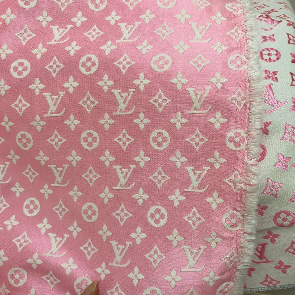 L12 Jacquard Fabric White on Pink editorial product context 3