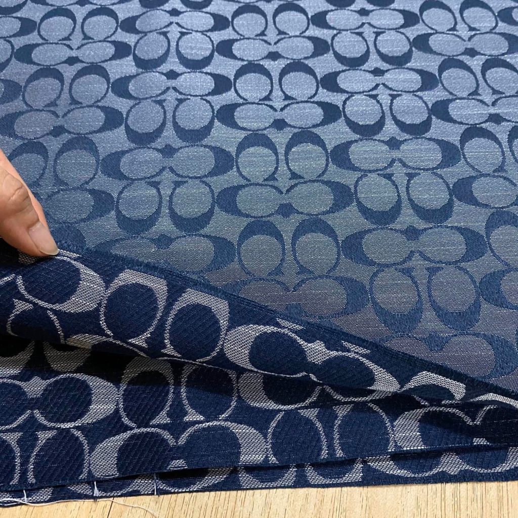 C02 Jacquard Fabric Denim Blue editorial product context 3