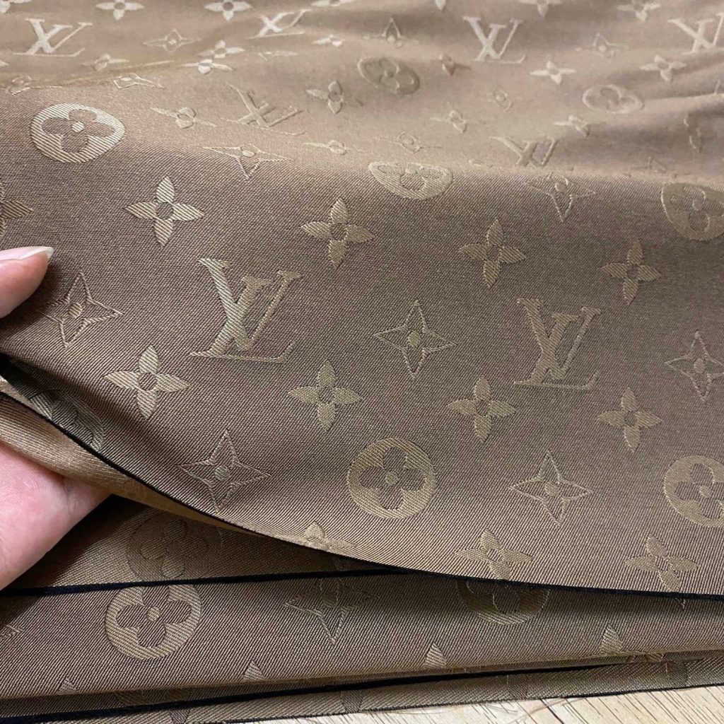 L14 Jacquard Fabric Taupe Brown editorial product context 2