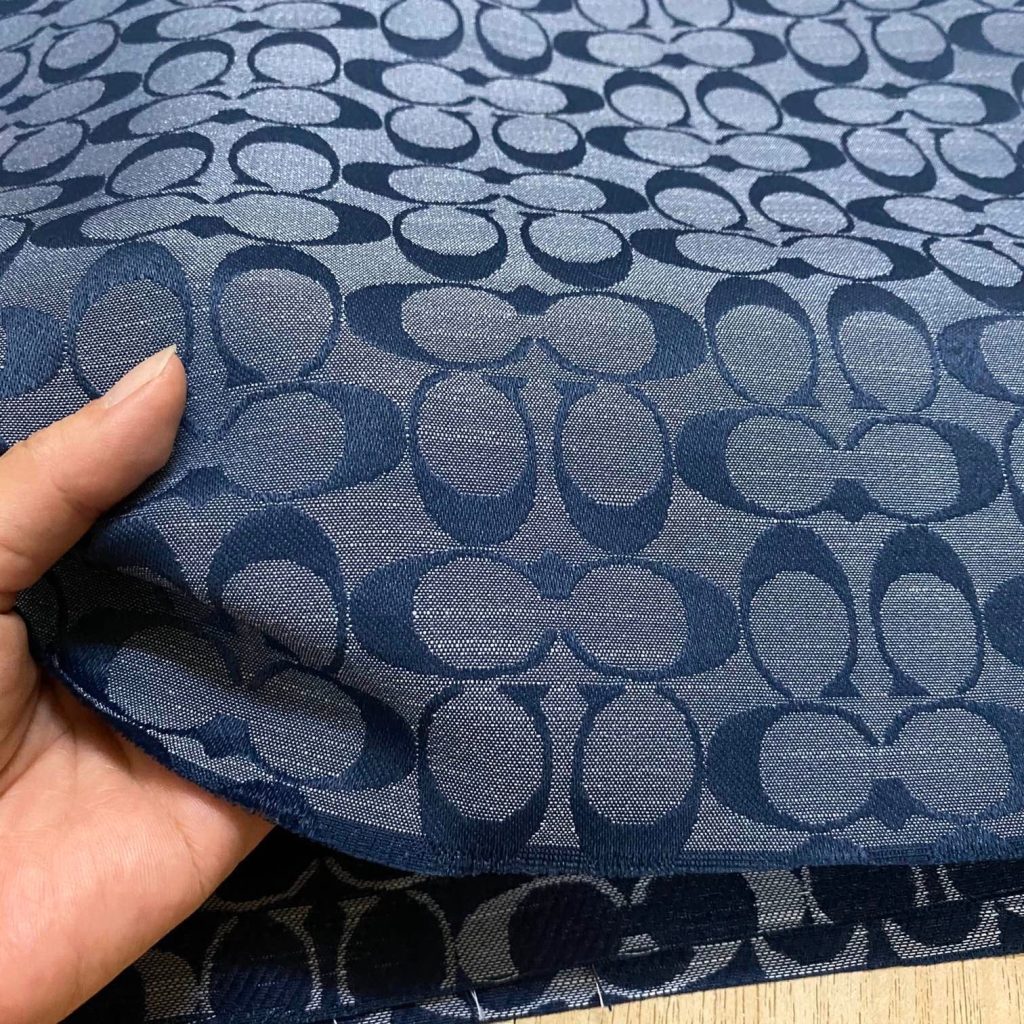 C02 Jacquard Fabric Denim Blue editorial product context 2