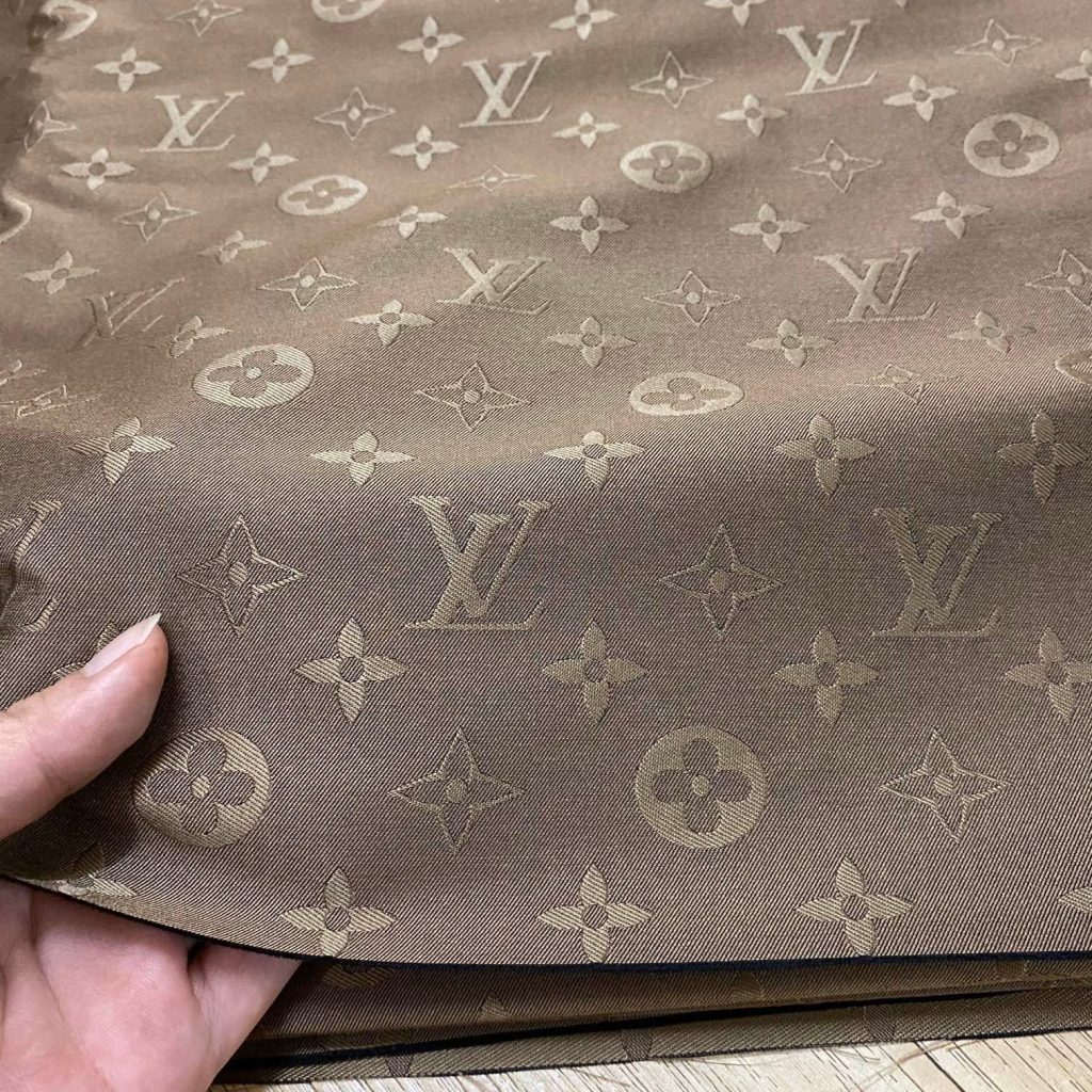 L14 Jacquard Fabric Taupe Brown editorial product context 1