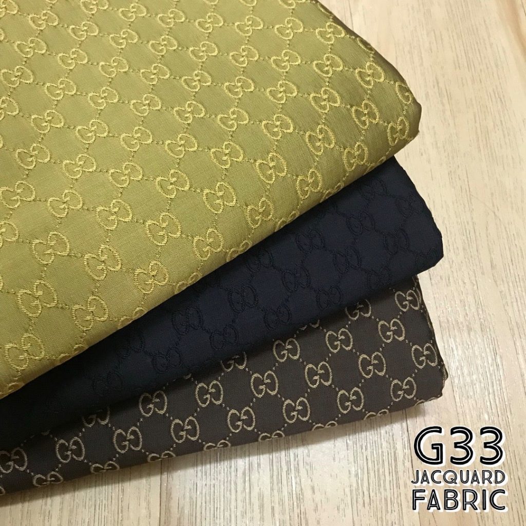 G33 Jacquard Fabric Black Brown editorial product context 1