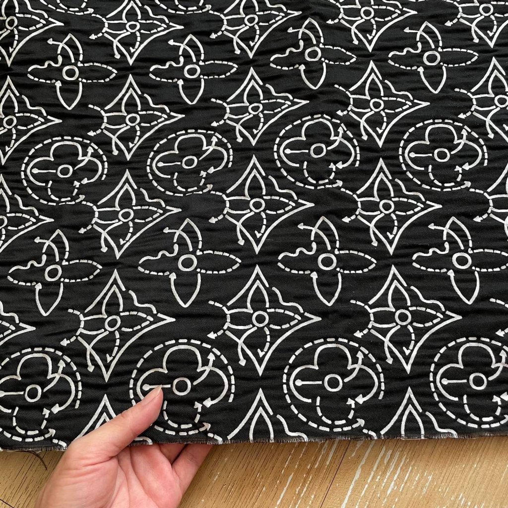 L28 Jacquard Fabric Strategic Flowers Quilted editorial product context 1