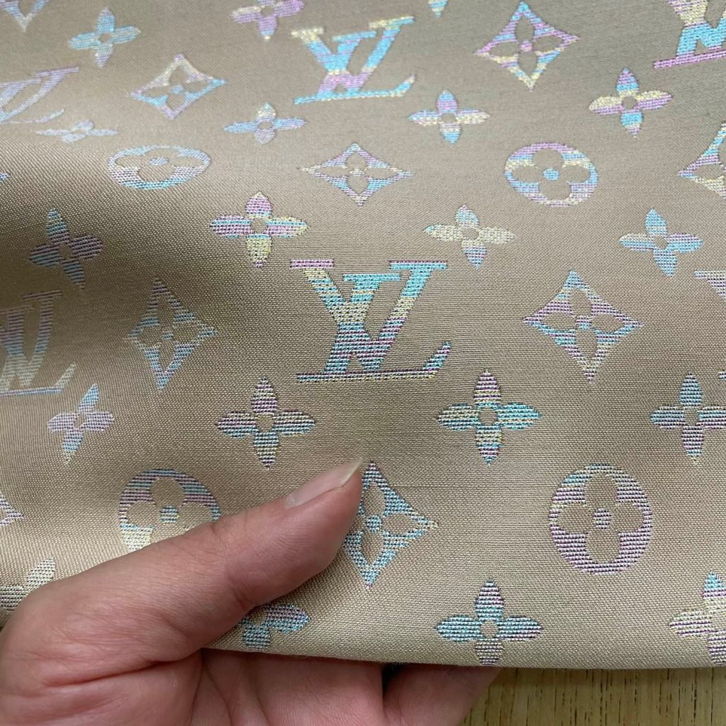 L26 Jacquard Fabric Iridescent on Nude and Black editorial product context 3