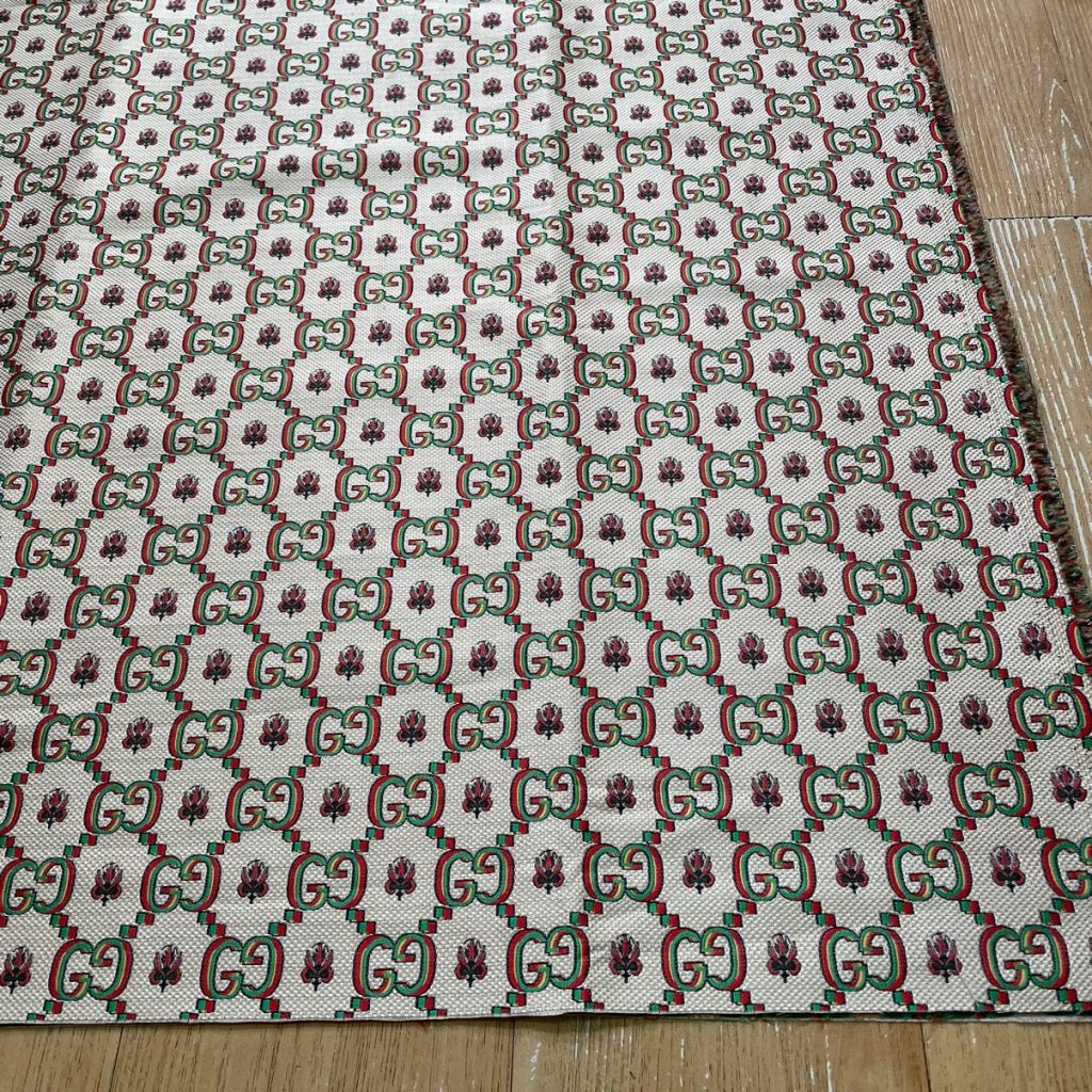 G31 Jacquard Fabric Tricolour on Beige editorial product context 3