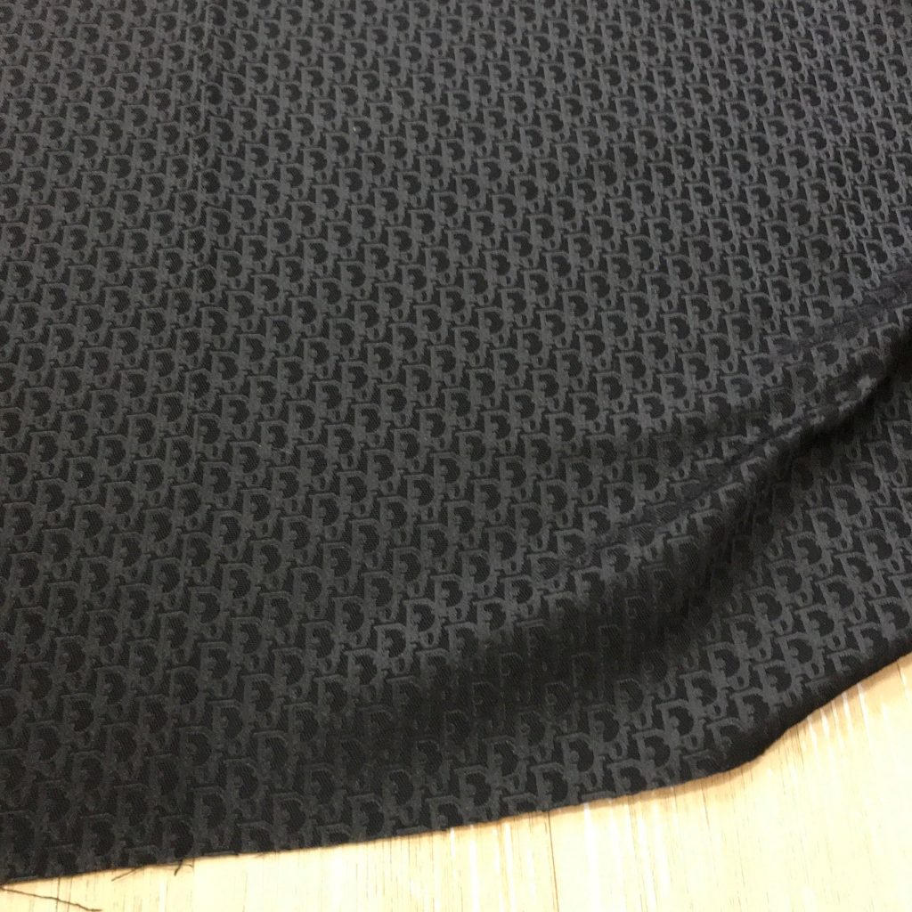 D07 Jacquard Fabric Mini Monogram Black on Black editorial product context 2