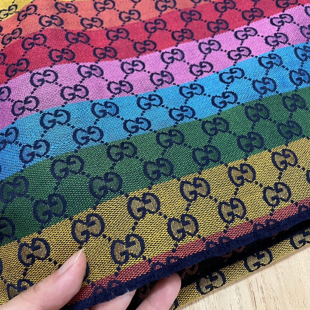 G27 Multicolour Jacquard Fabric Rainbow editorial product context 1