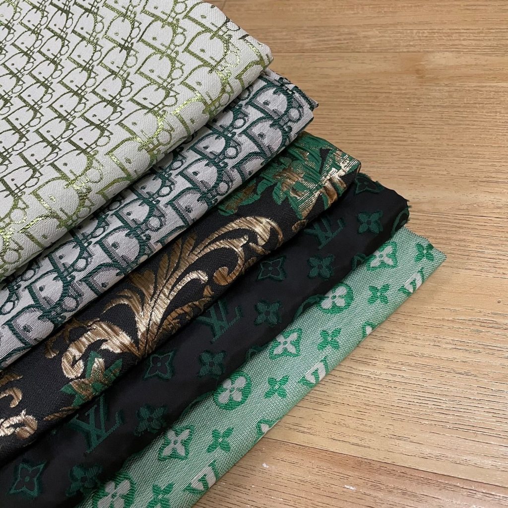 (Clearance Sale) 5 Yards Fabric Bundle Green editorial product context 3