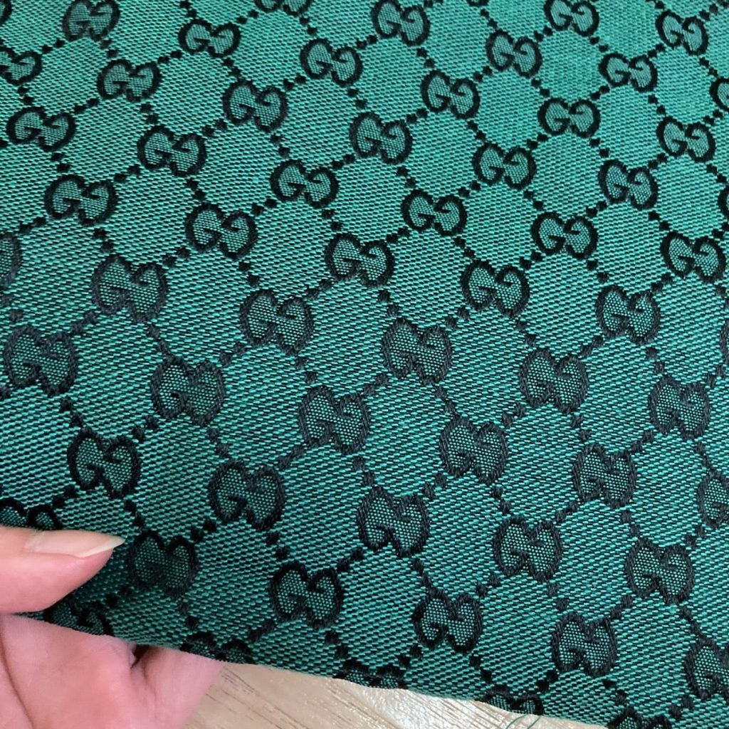 G21 Jacquard Fabric Green editorial product context 1