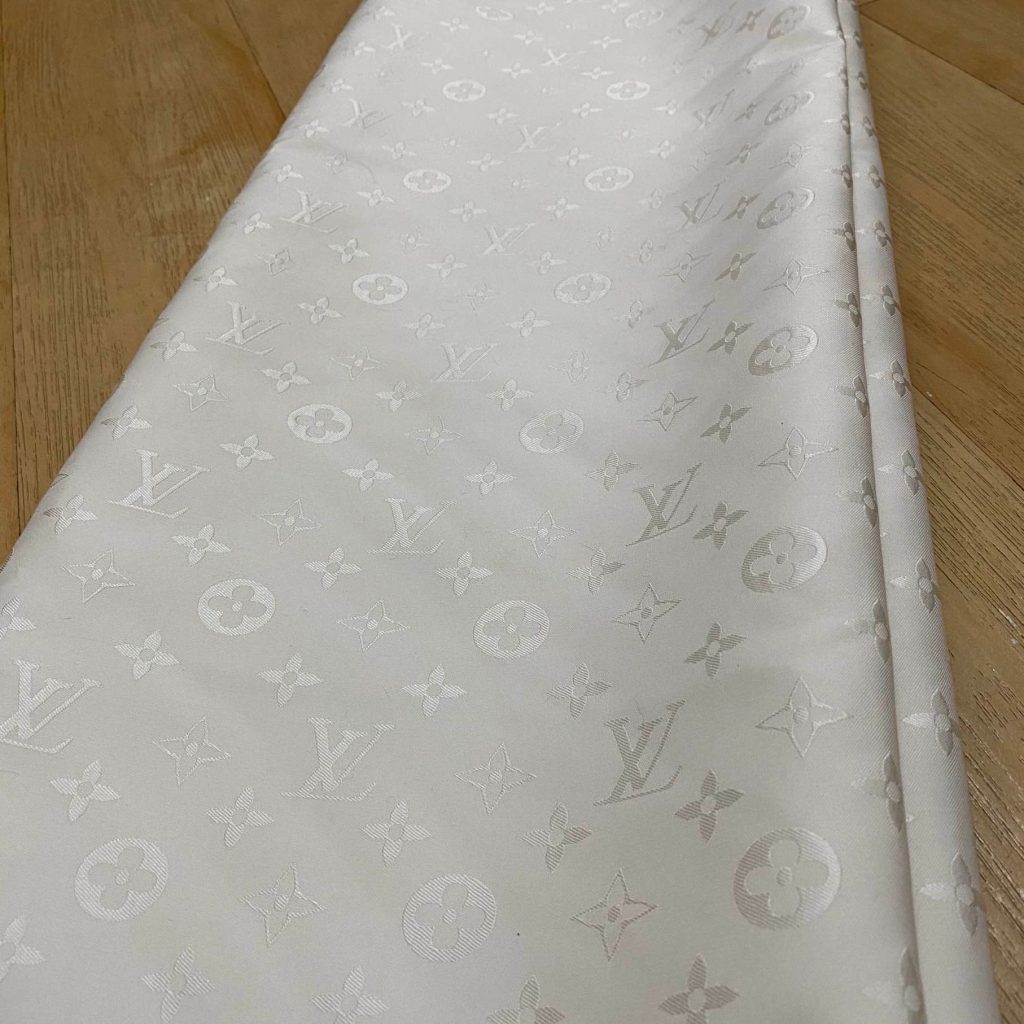 L14 Jacquard Fabric White editorial product context 3