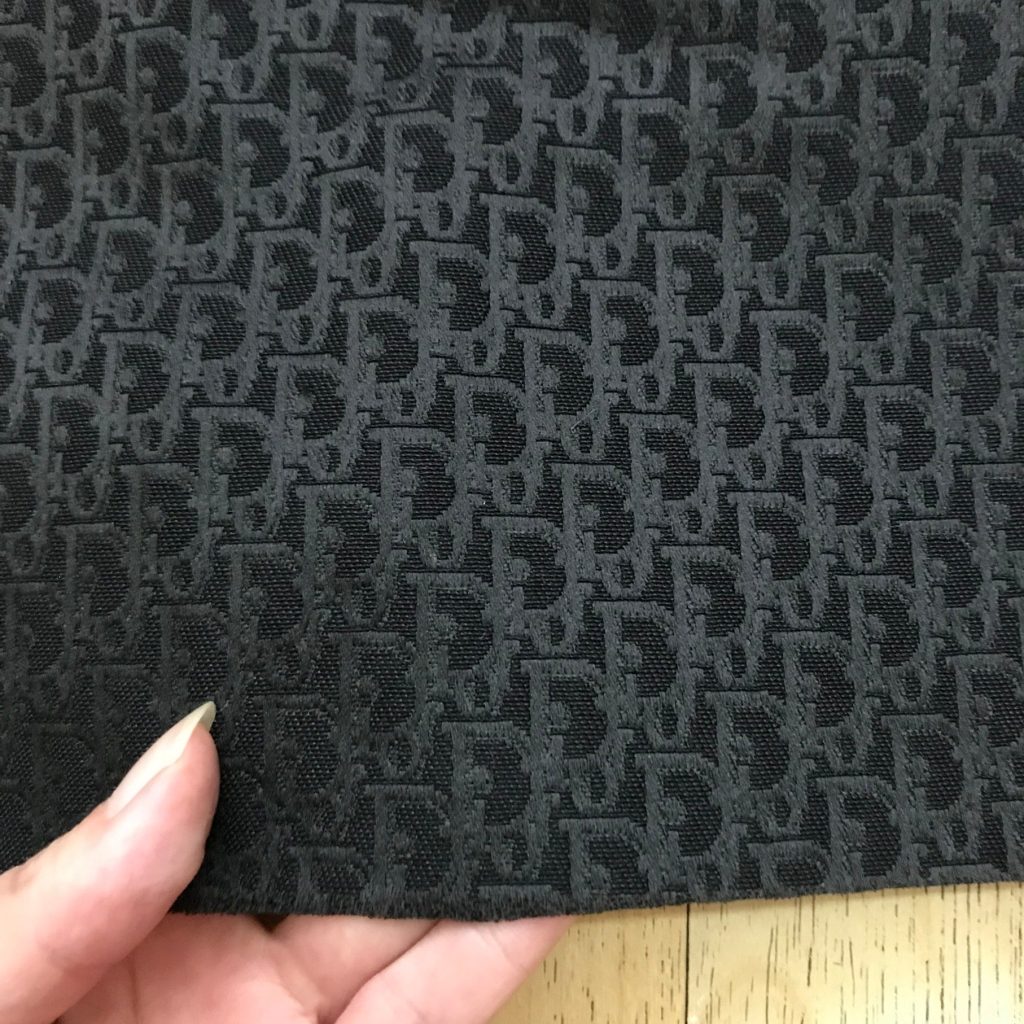D07 Jacquard Fabric Mini Monogram Black on Black editorial product context 1