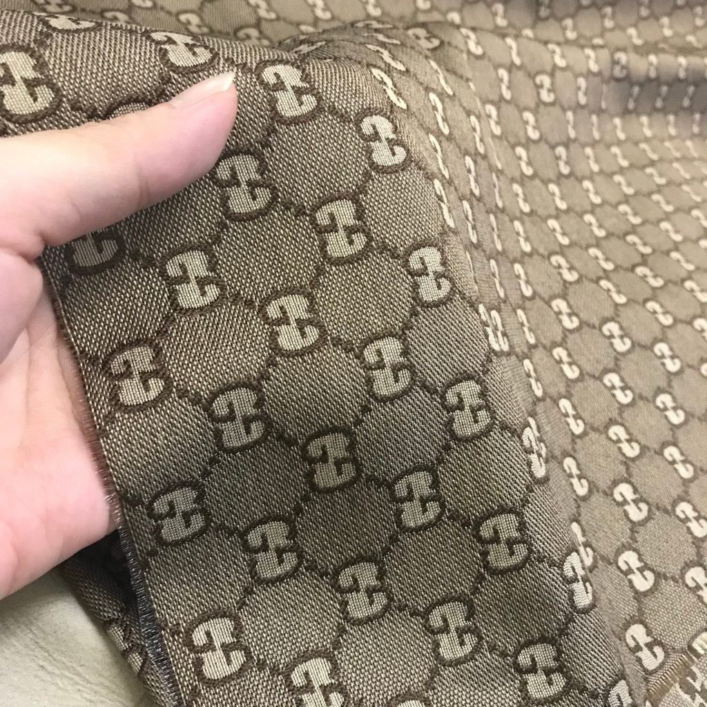 G01 Jacquard Fabric Tan for DIY Clothing and Upholstery editorial product context 3