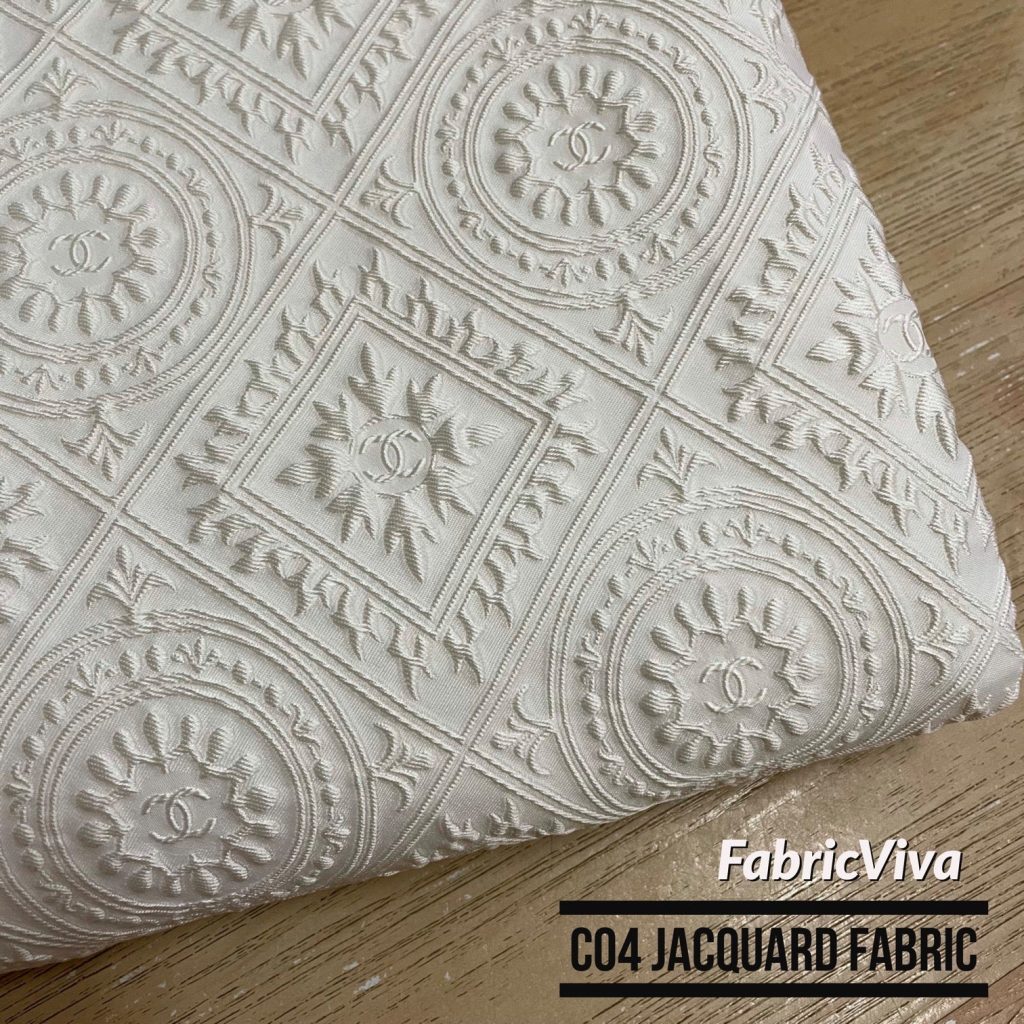 C04 Jacquard Fabric 3D Pearl White editorial product context 1